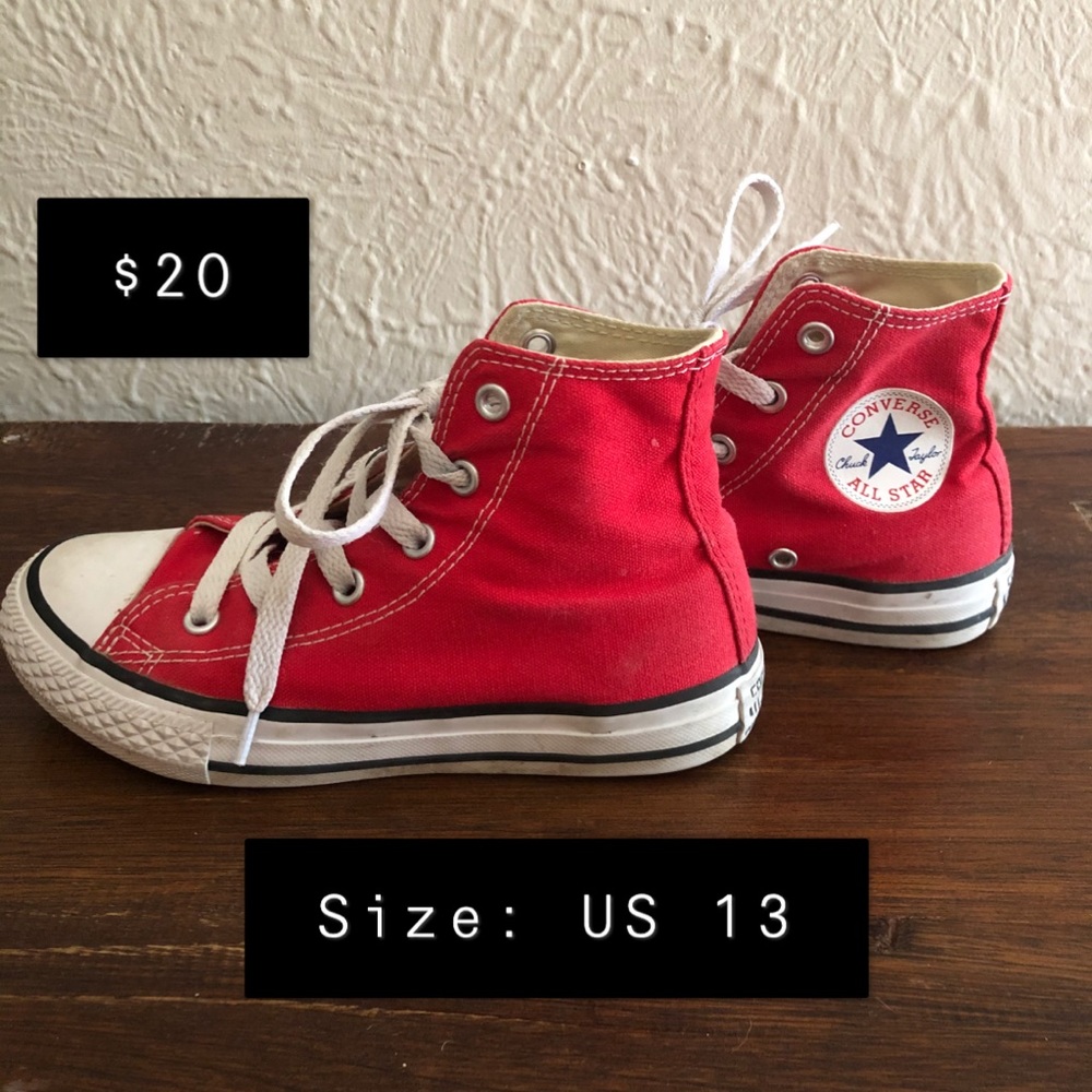 Red HighTop Converse